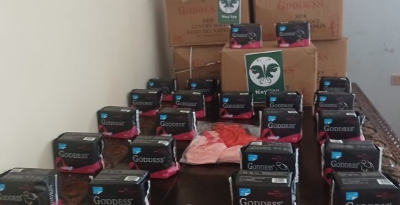 Delivering dignity kit to high schools in Adama