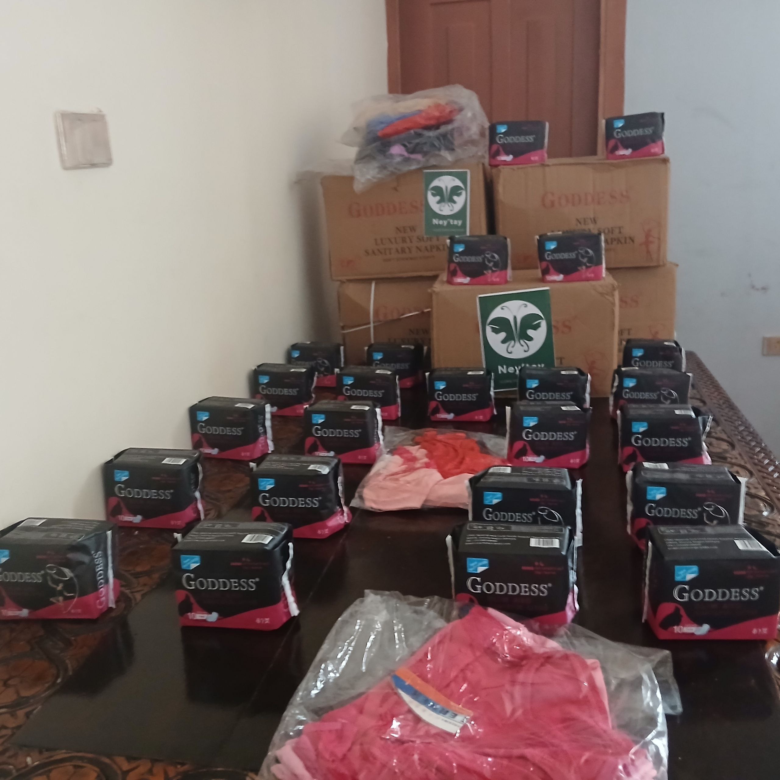 Delivering dignity kit to high schools in Adama